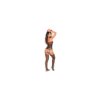 Bodystocking en résille noire style infirmière avec menottes - Mapalé